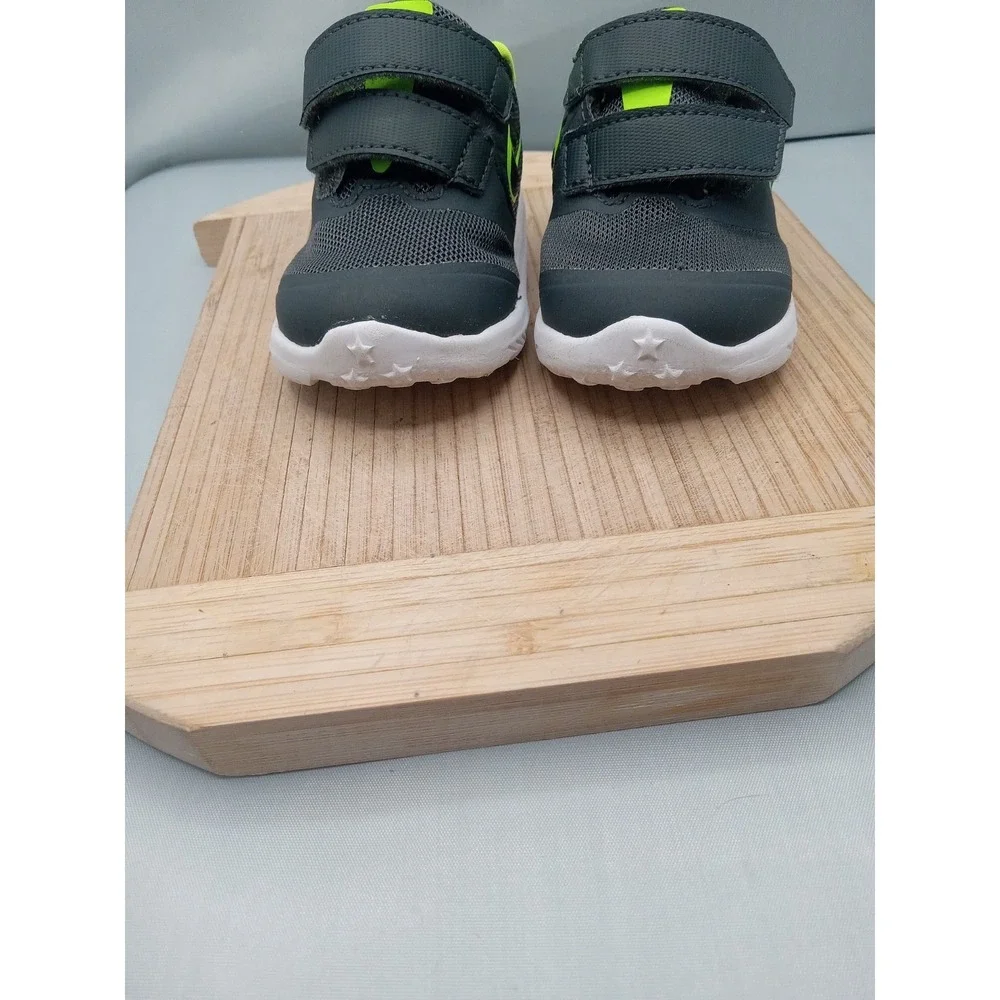 Nike AT1803-004 Star Runner 2 TDV Sneakers Toddler Shoes Grey Green‎ Size 4C